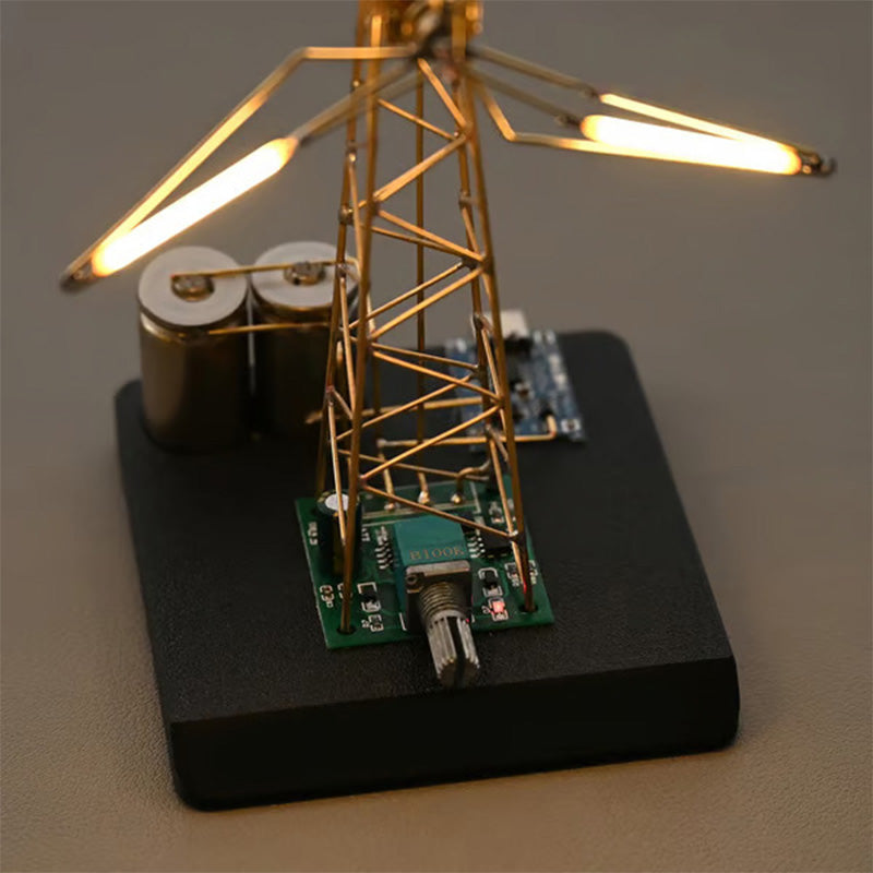 Rotating windmill night light