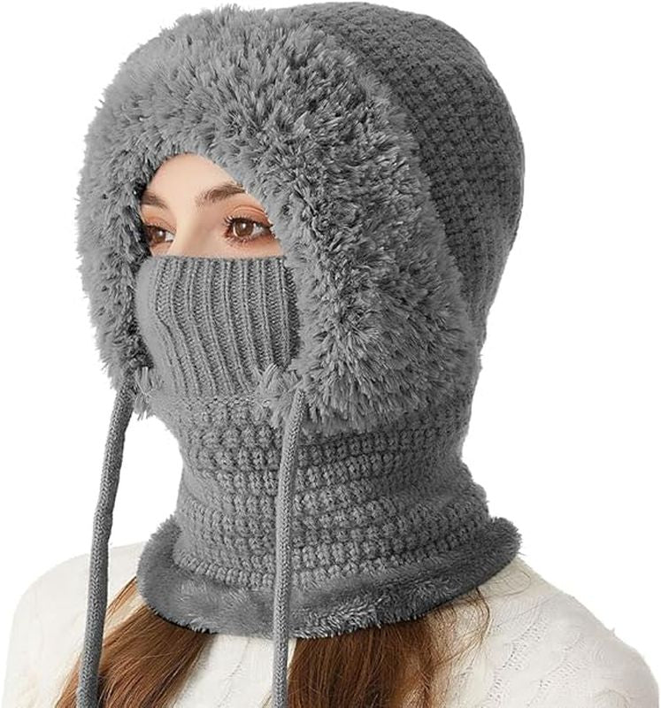 Women's 3-in-1 Knitted Hat