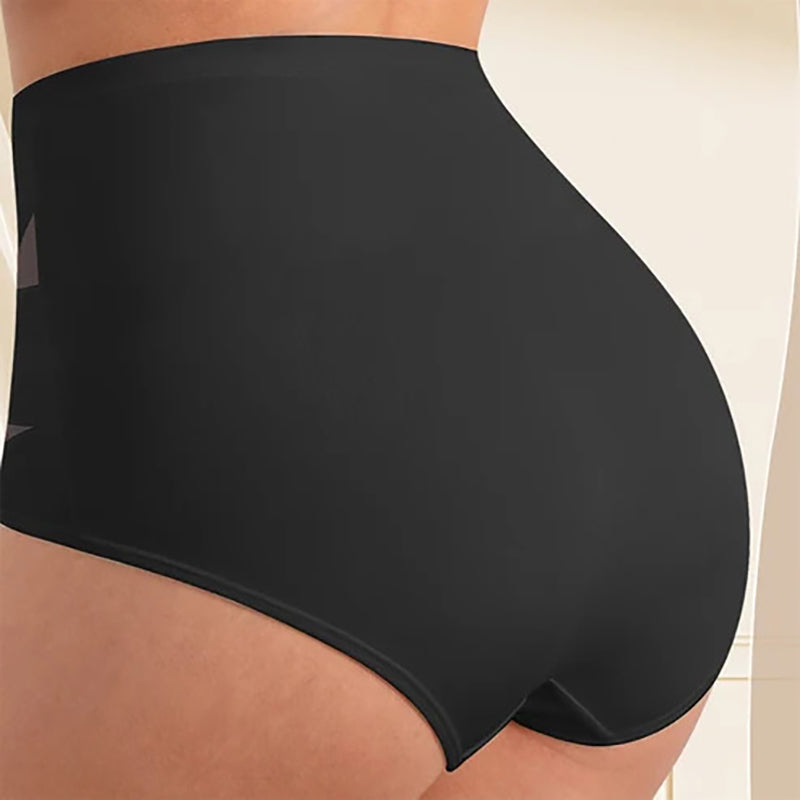 Plus-size high-waisted cross-over shaping underwear
