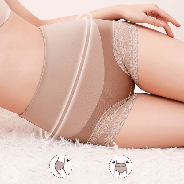 Silky High Waist Shaping Boxer Briefs
