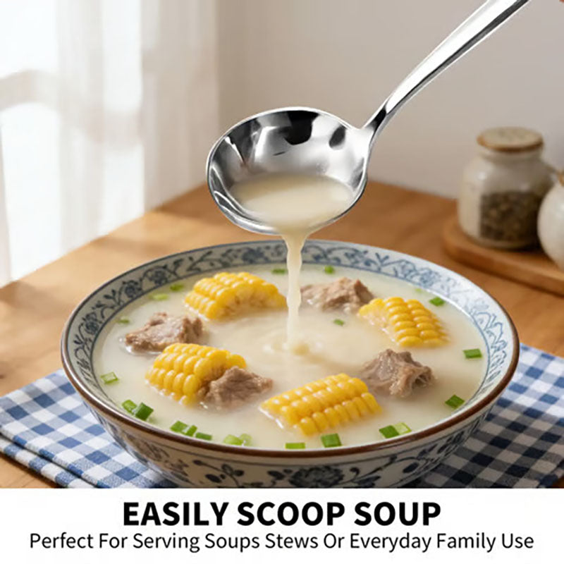 Stainless Steel Spoons (Pack of 4 or 6)