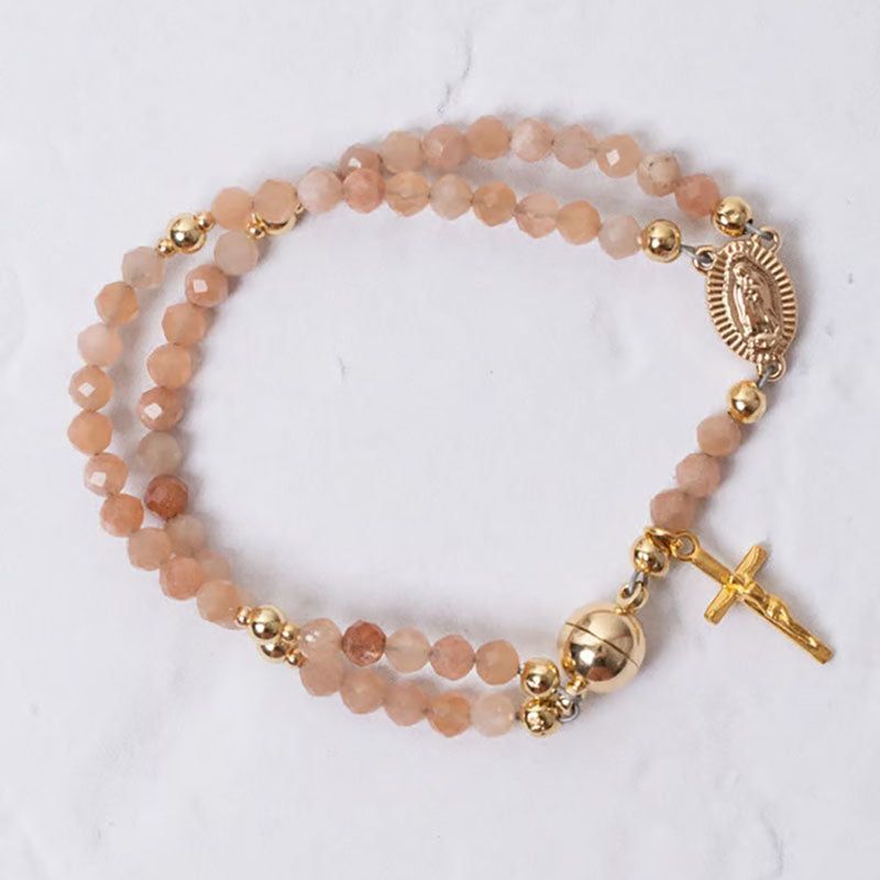 Handmade rosary bracelet