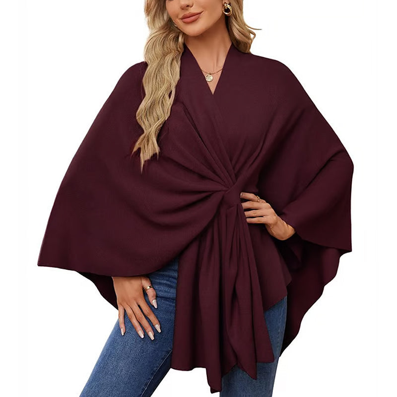 🔥Elegant shawl sweater with front opening