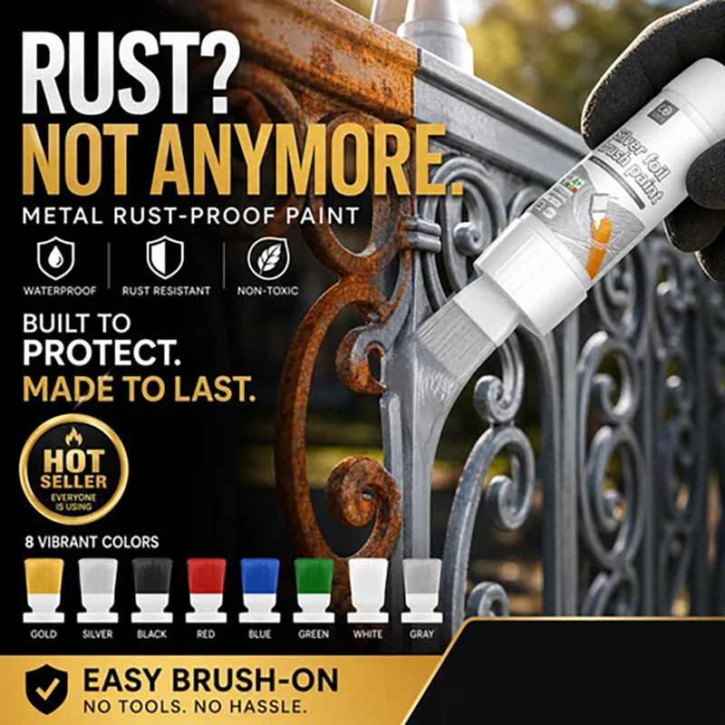 Metallic Spray Paint With Brush