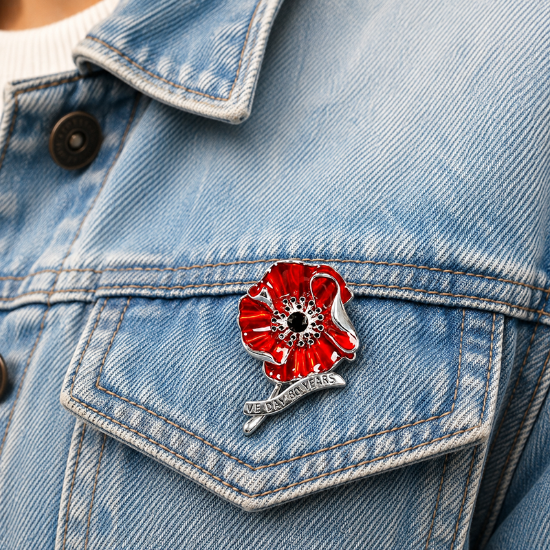 Red Poppy Brooch-BUY 1 GET 1 FREE (2 PCS)