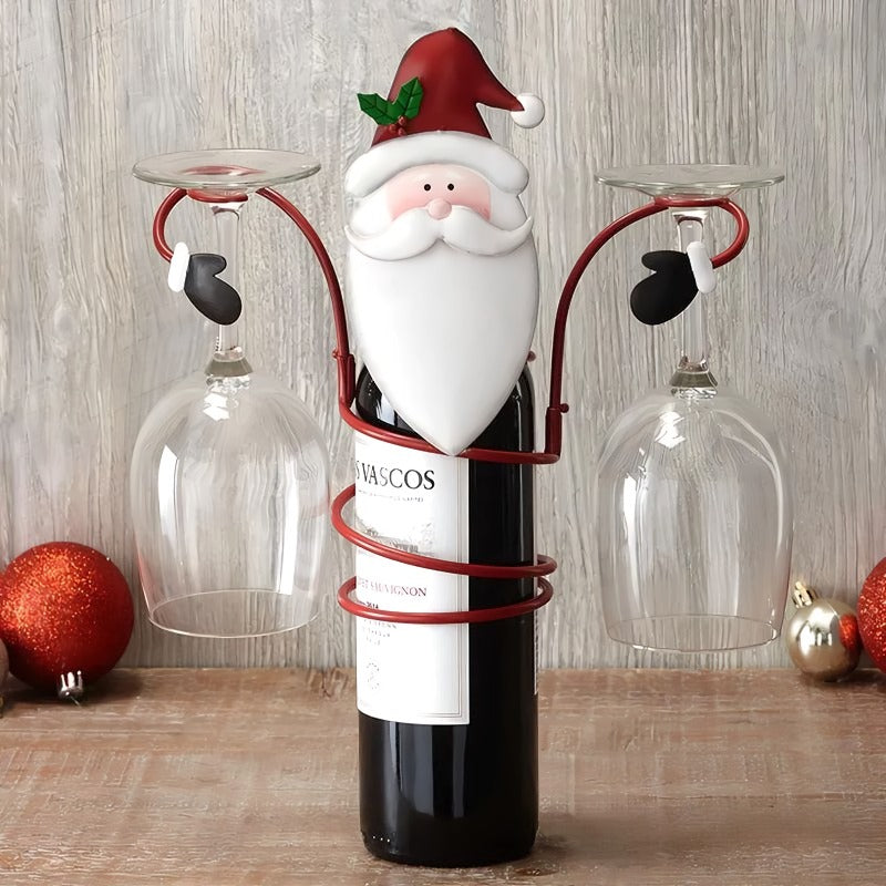 Wine Bottle and Glass Holders for the Holidays