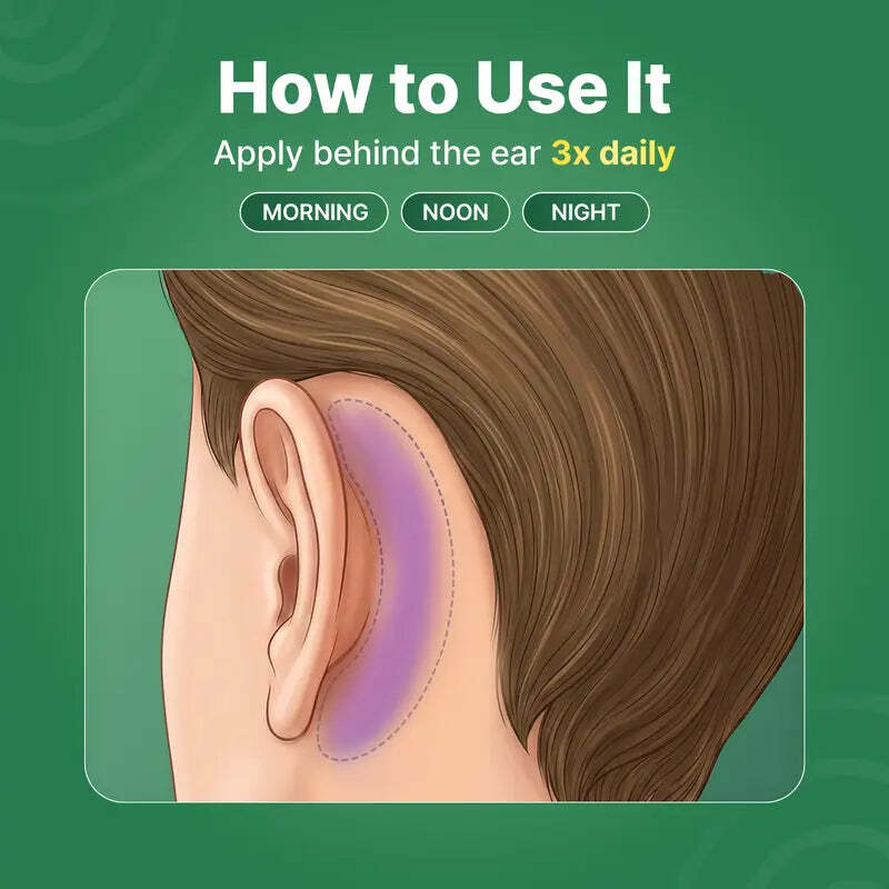 Ear noise relief rollerball pen