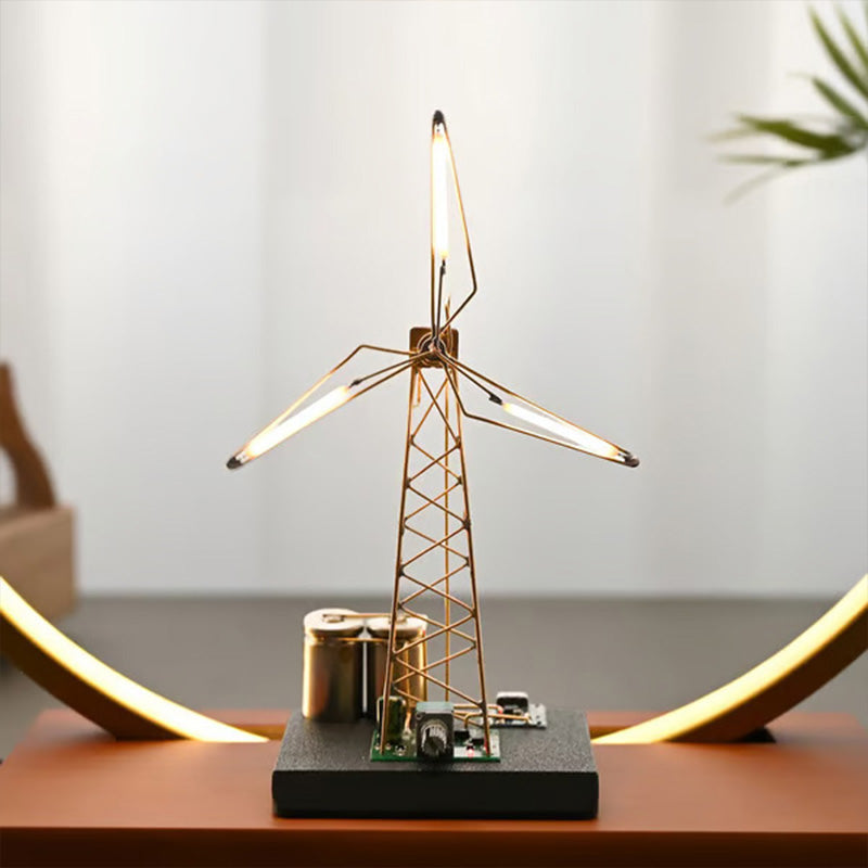 Rotating windmill night light