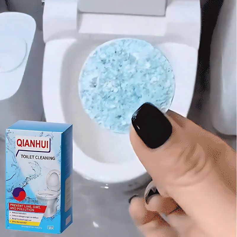 Toilet cleaning effervescent tablets