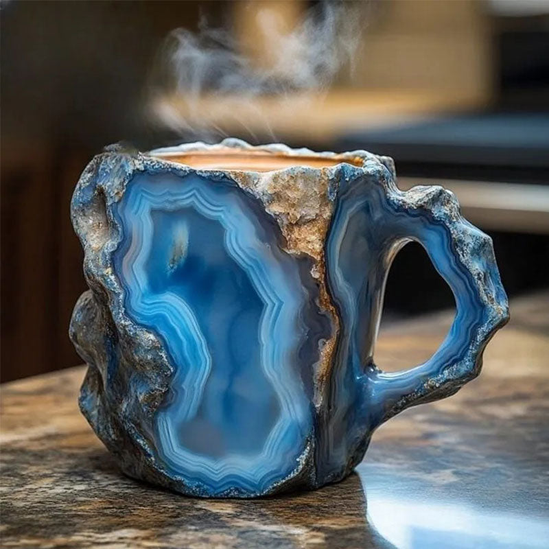 Imitation mineral crystal coffee cup