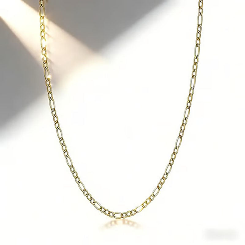 18K Gold Jewelry Two-Piece Set: Bracelet and Necklace