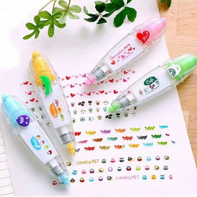 DIY Cute Animal Press Type Decorative Pen
