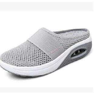 Orthopedic diabetic walking shoes with air cushion and anti-slip function