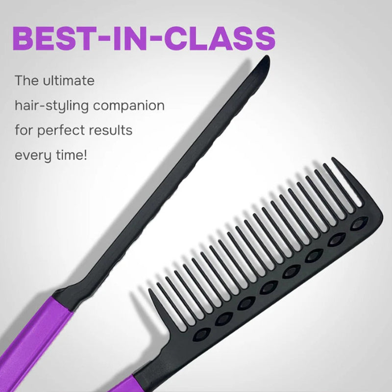 Hair straightening comb