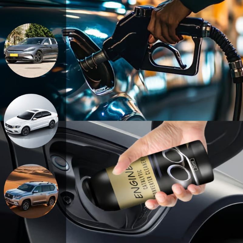 Engine catalytic converter cleaner