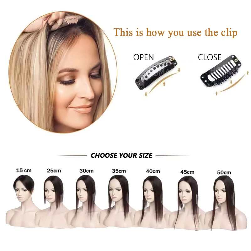 Heart-shaped bangs wig