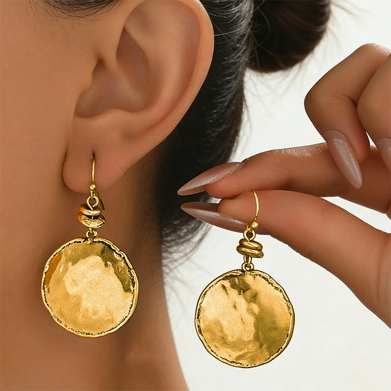 Retro Hammered Round Earrings-Buy 1 Get 1 Free (2 Pairs)