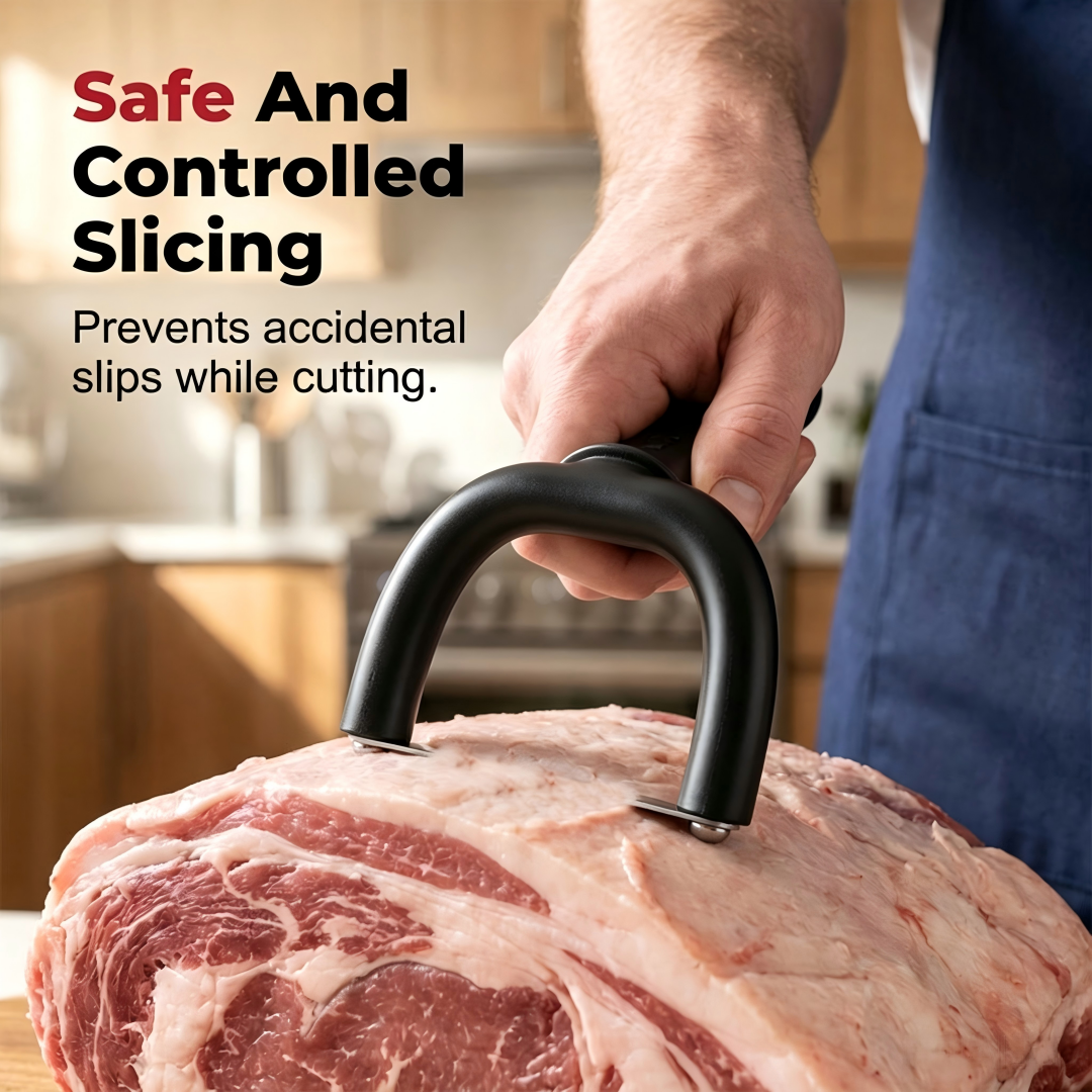 Portable meat defatting tool