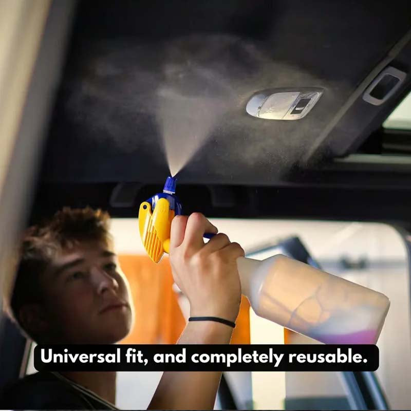 Universal 360° spray bottle adapter