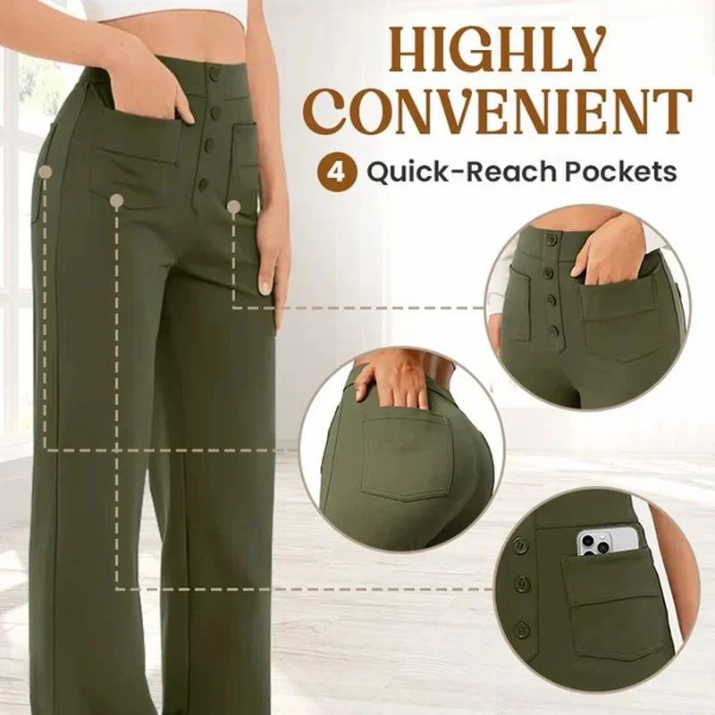 Women's Casual High Waist Stretch Pants