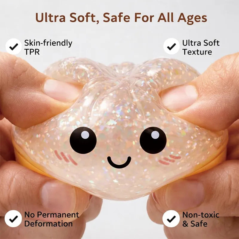 Glowing "Steamed Bun" Style Mystery Stress-Relief Squeeze Toy (Color Random)