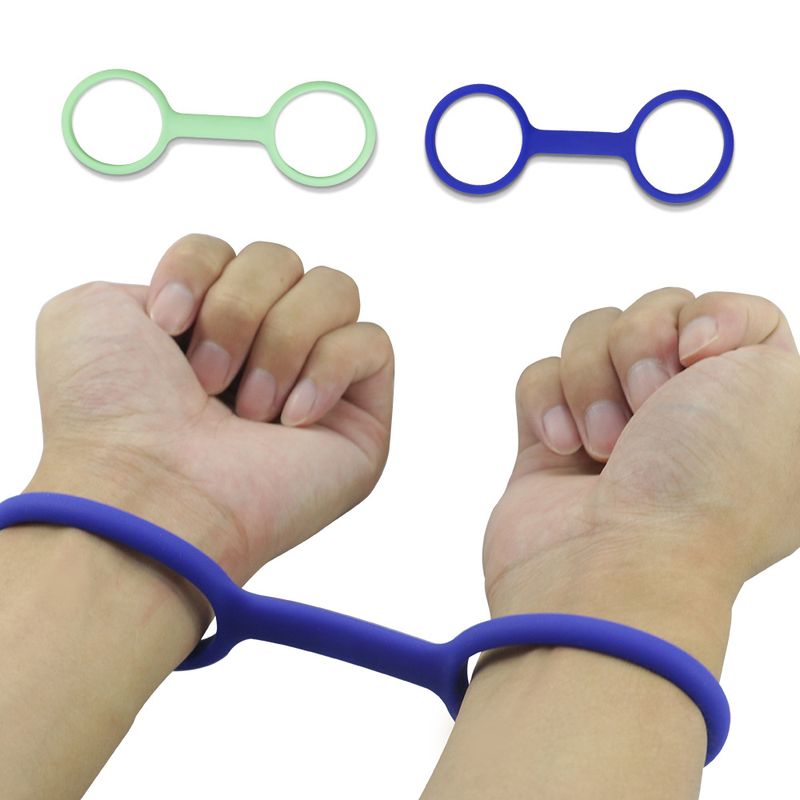Flirting rubber handcuffs