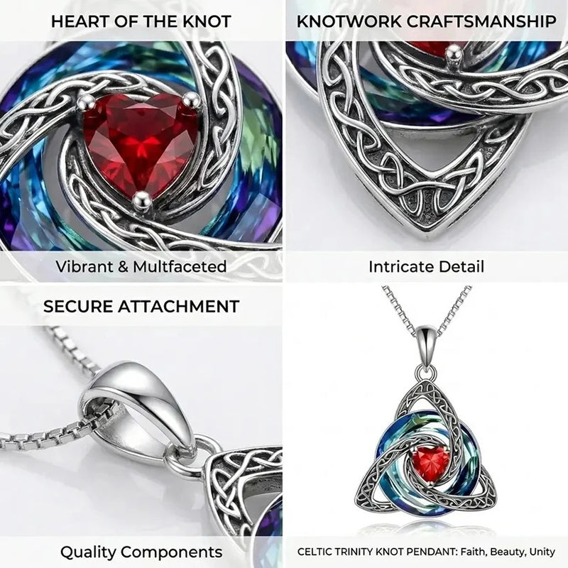 Birthstone Heart Pendant Necklace