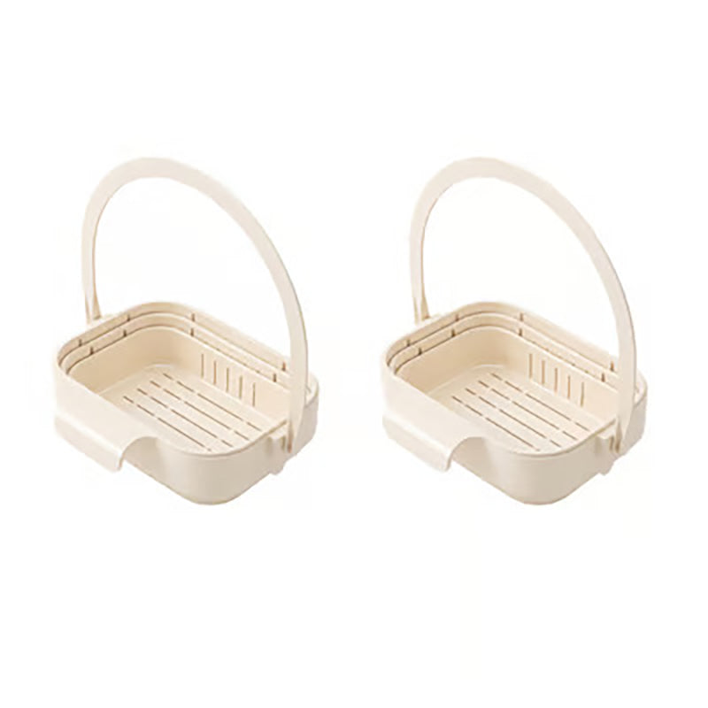 Hangable foldable telescopic drain basket