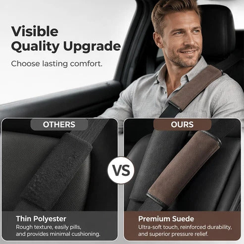 Universal Faux Suede Car Seat Belt Cover