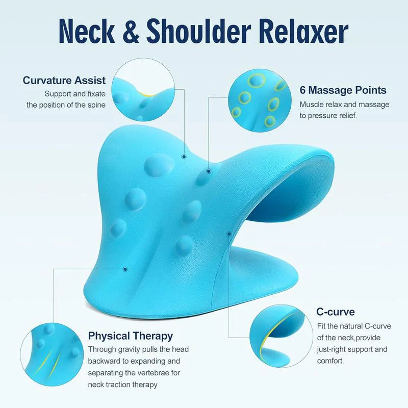 C-shaped cervical massage pillow