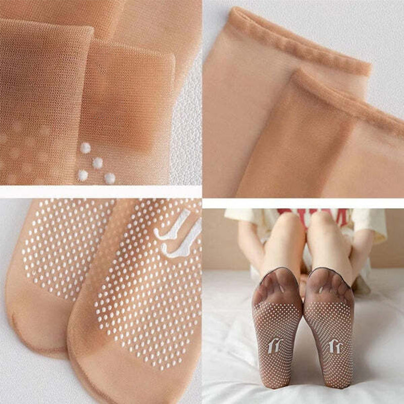 Ultra-thin non-slip ankle socks – breathable and elegant for everyday wear