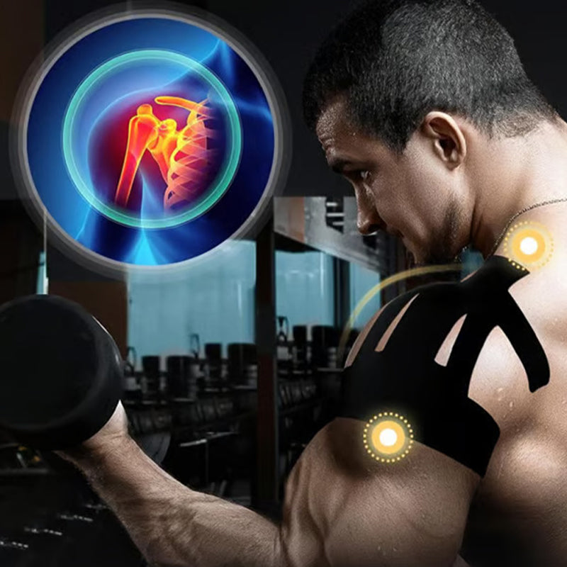 Kinesiology patch for shoulder pain relief