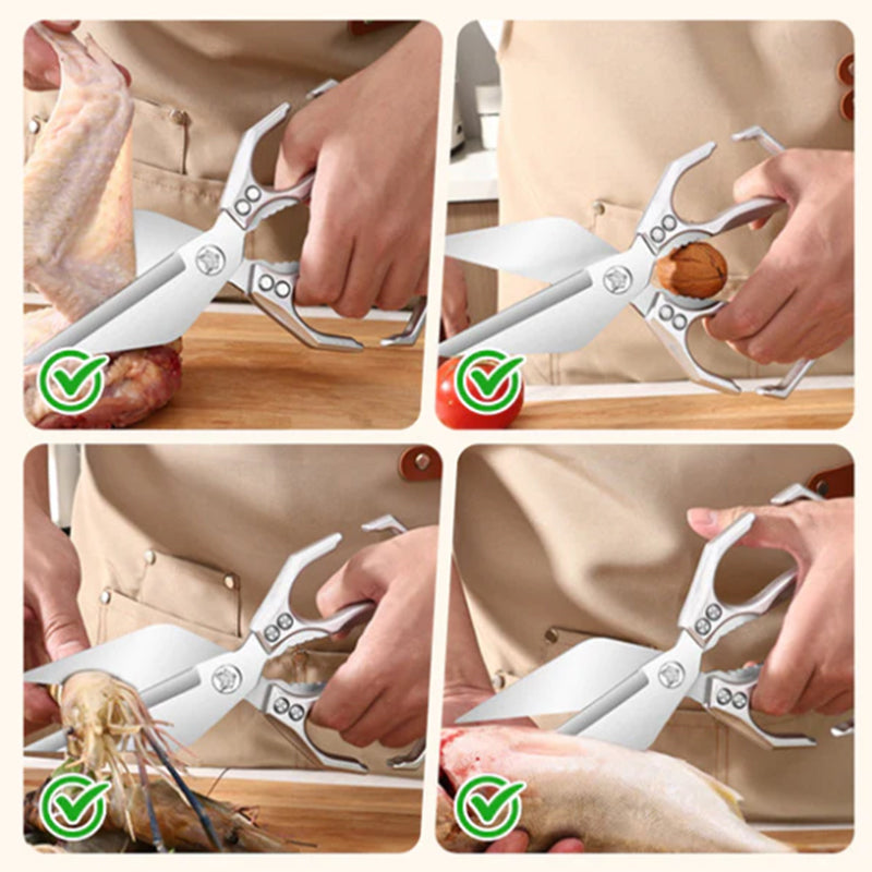 🔥Multi-functional heavy-duty kitchen scissors