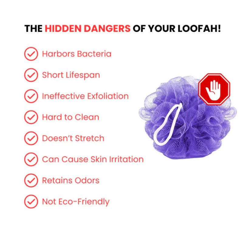 African high elastic exfoliating mesh bath towel