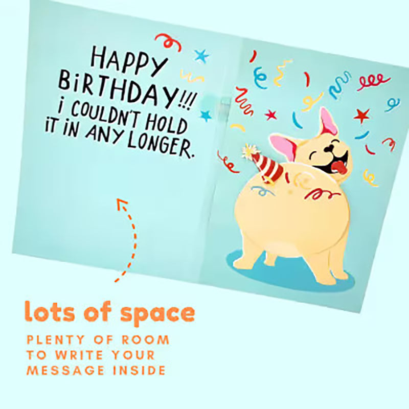 Farting Dog Prank Birthday Card