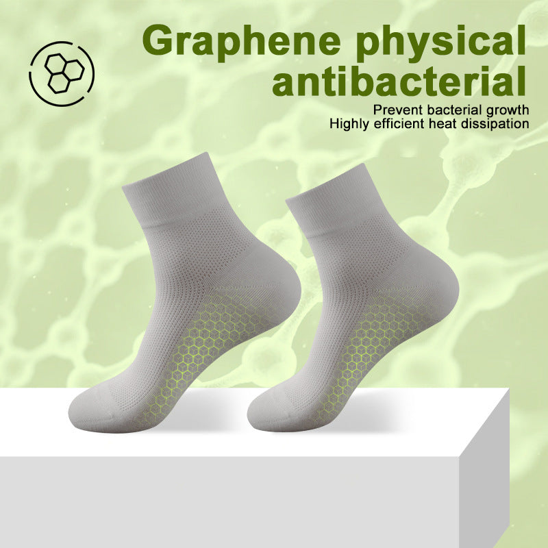 Men's Odor-Resistant Breathable Mesh Mid-Calf Socks