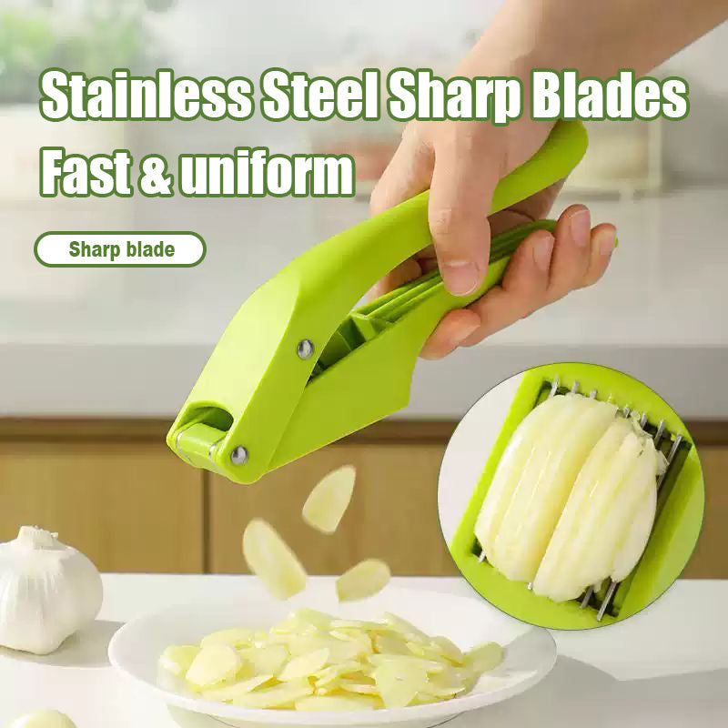 Portable garlic press