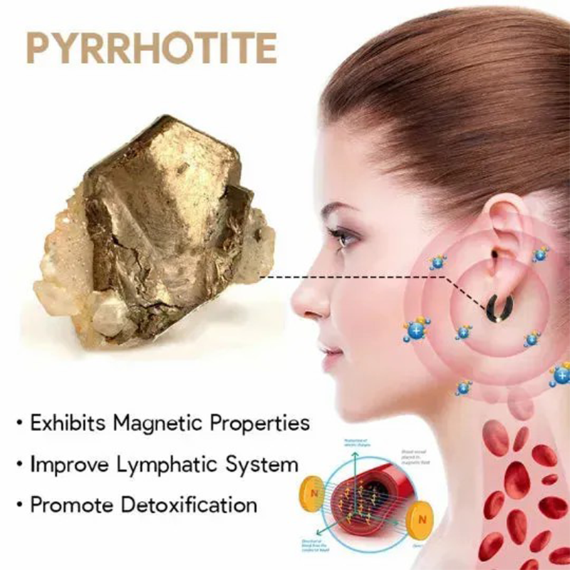 Magnetic lymphatic drainage earrings