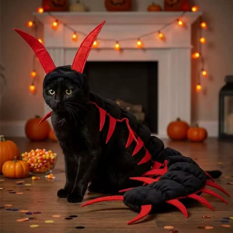 Centipede-Shaped Cat Costume