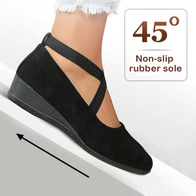 Women's pointed toe flat orthopedic shoes