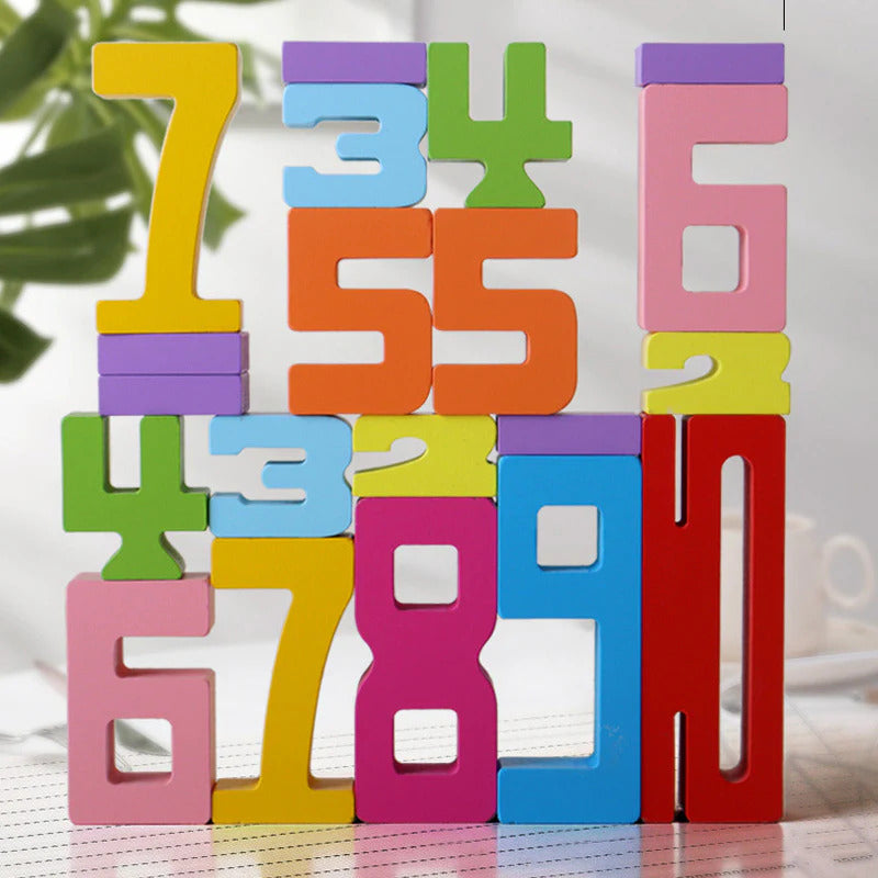 Mathematical building blocks toys