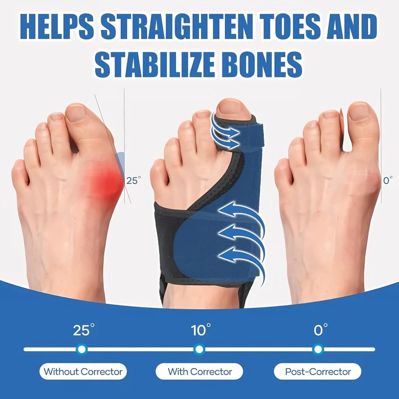 Adjustable hallux valgus corrector