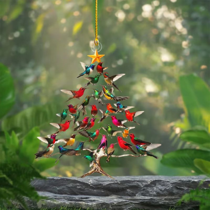 🔥🐦🎄Hummingbird Christmas Decoration✨
