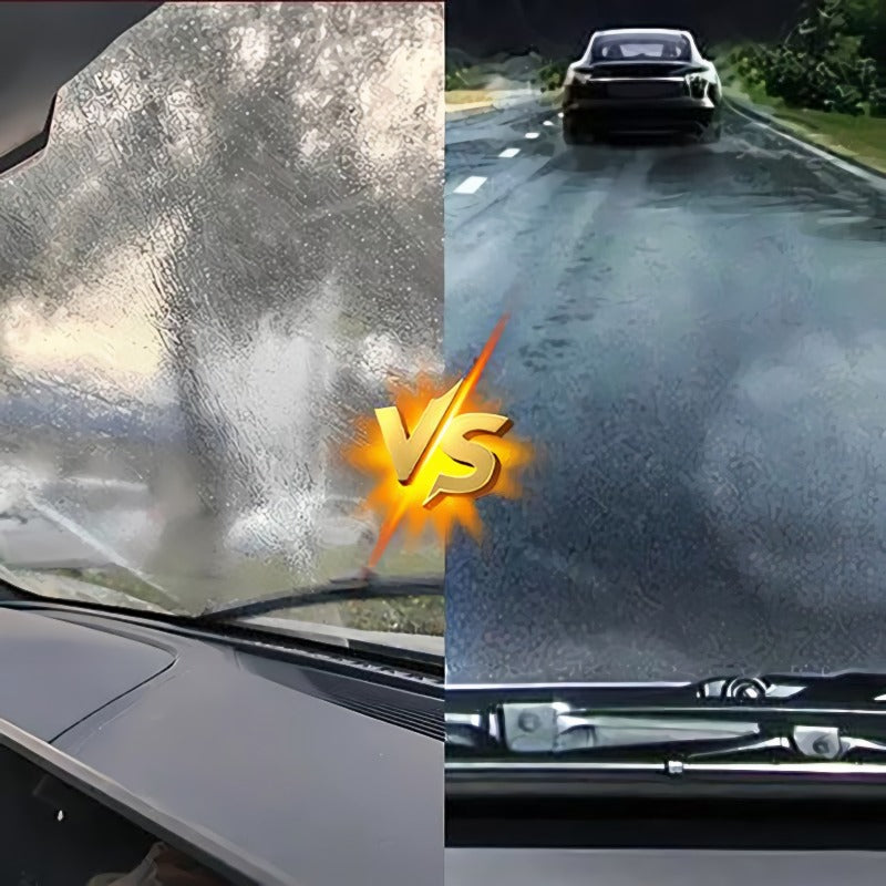 Car glass oil film cleaning brush