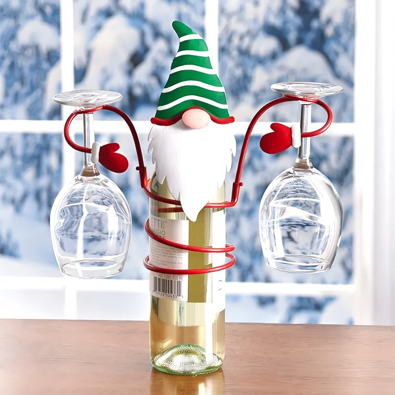 Wine Bottle and Glass Holders for the Holidays