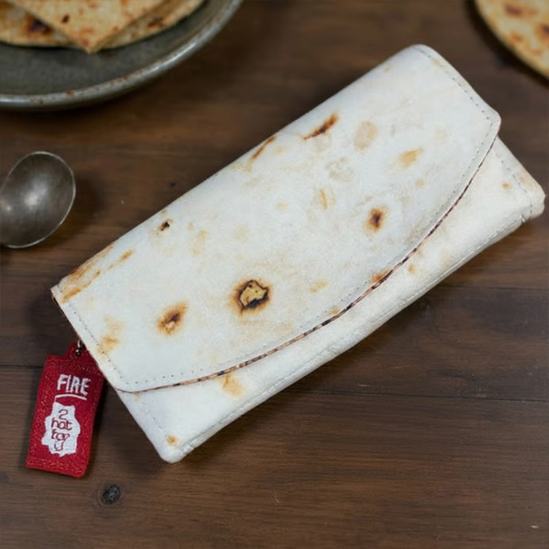 Taco-shaped wallet