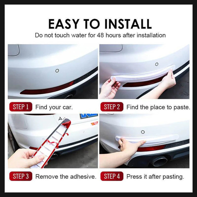 Car bumper anti-collision protection strip