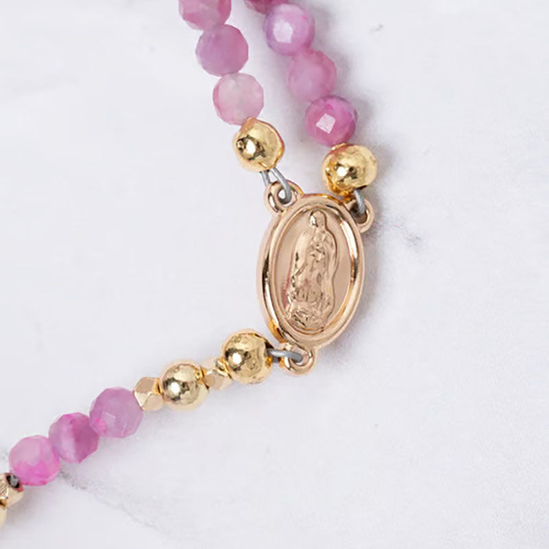Handmade rosary bracelet