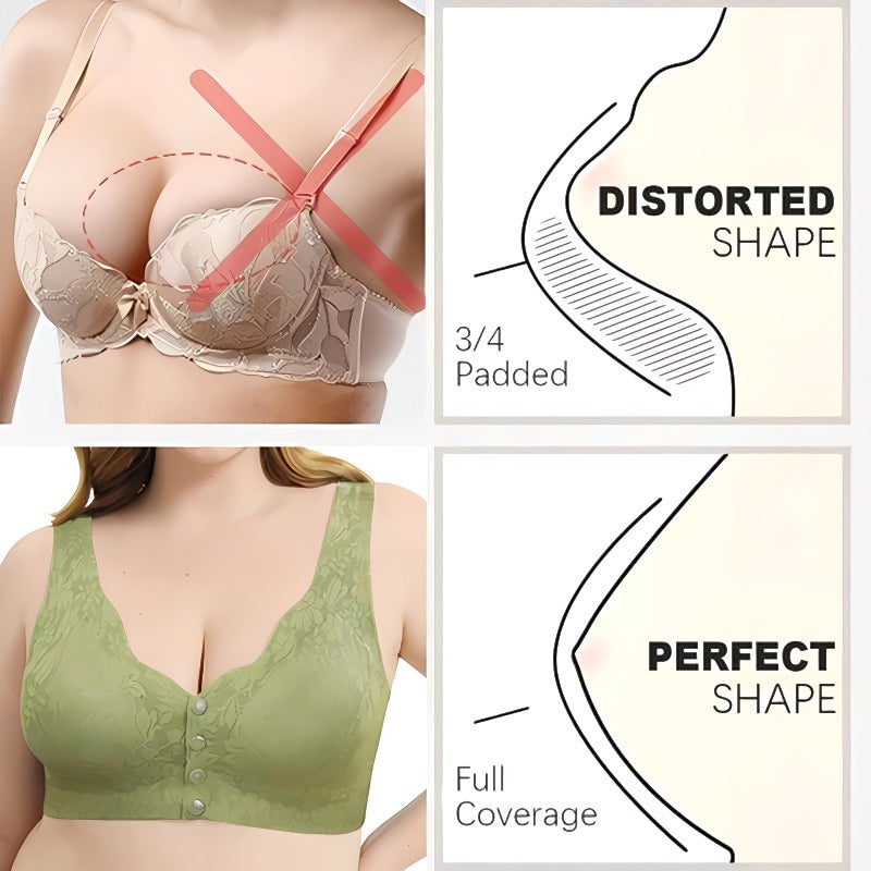 Comfortable & Convenient Front Button Bra