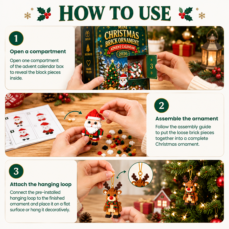 Christmas Building Block Decoration Toy